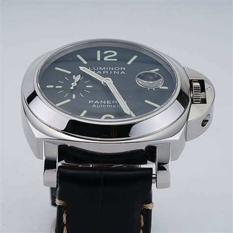 panerai luminor brown leather strap black dial|Panerai Luminor Destro Otto Giorni PAM 1655 44mm Manual .